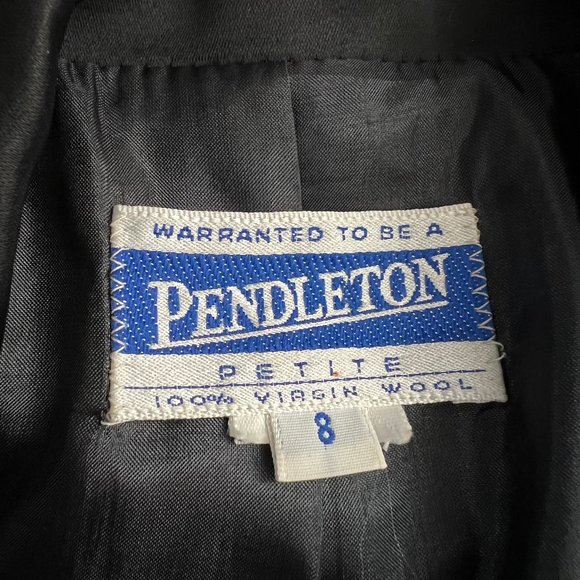 Vintage Pendleton 100% Wool Blazer Jacket Formal Suit Coat Dark Academia Wedding - Picture 5 of 7